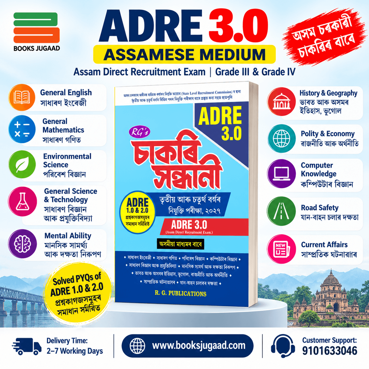 RGs Assam Direct Recruitment Exam Assamese Medium ADRE 3.0