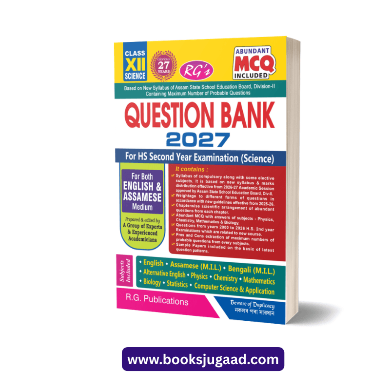 RG's Question Bank 2027 For H.S 2nd Year Examination Science English and Assamese Medium