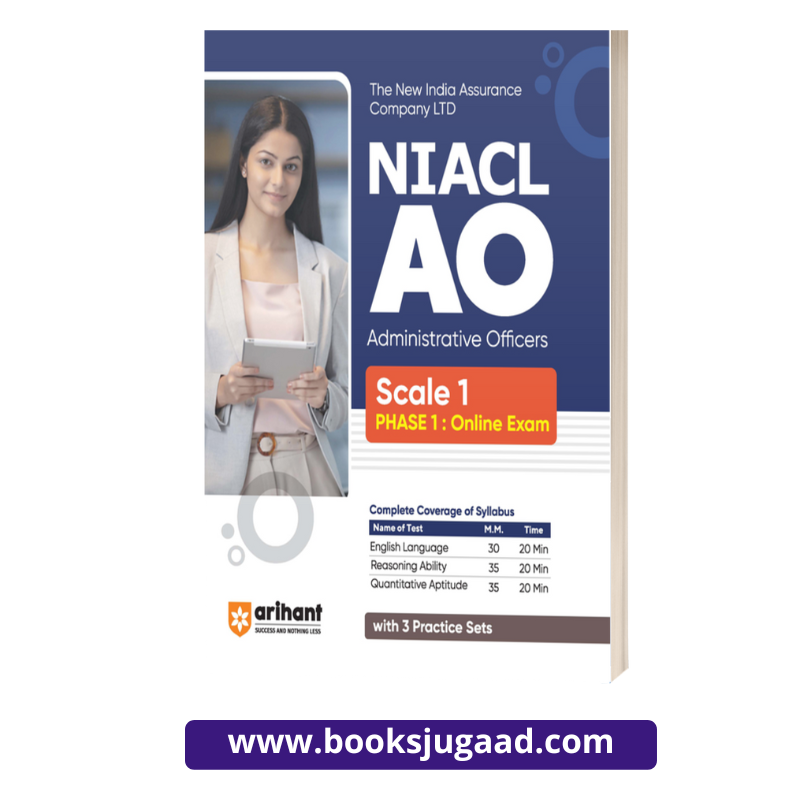 NIACL AO Administrative Officers Scale-1 Phase 1 Online Exam 2023 By Arihant