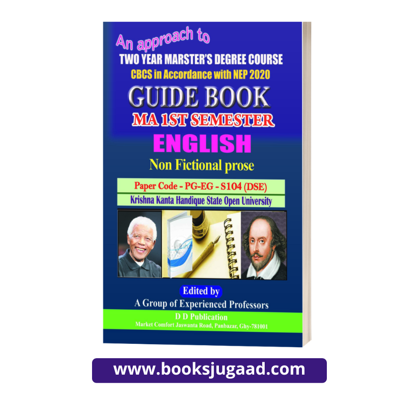 Guide Book MA 1st Semester English Non Fictional Prose PG EG S104 (DSC)