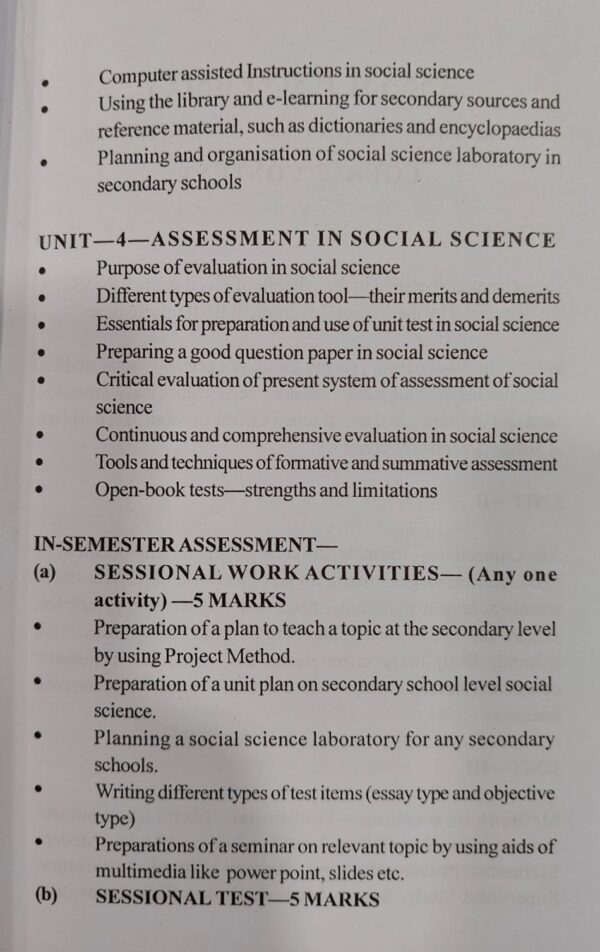 B.ED. Social Science Method With Short Notes & Lesson Plans By Rajat Kundu