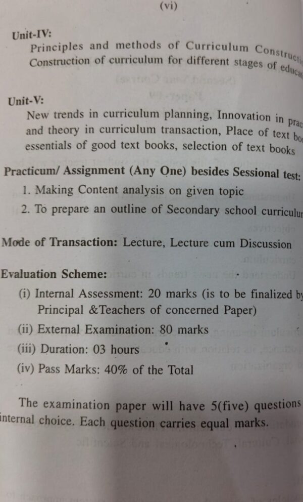 Foundation of Curriculum Development By Dr. N. N. Mahanta & H. N. Borah