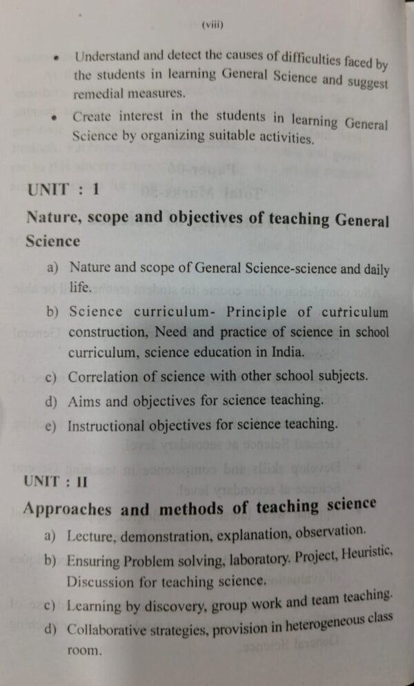 Teaching of Science By J.K. Nath