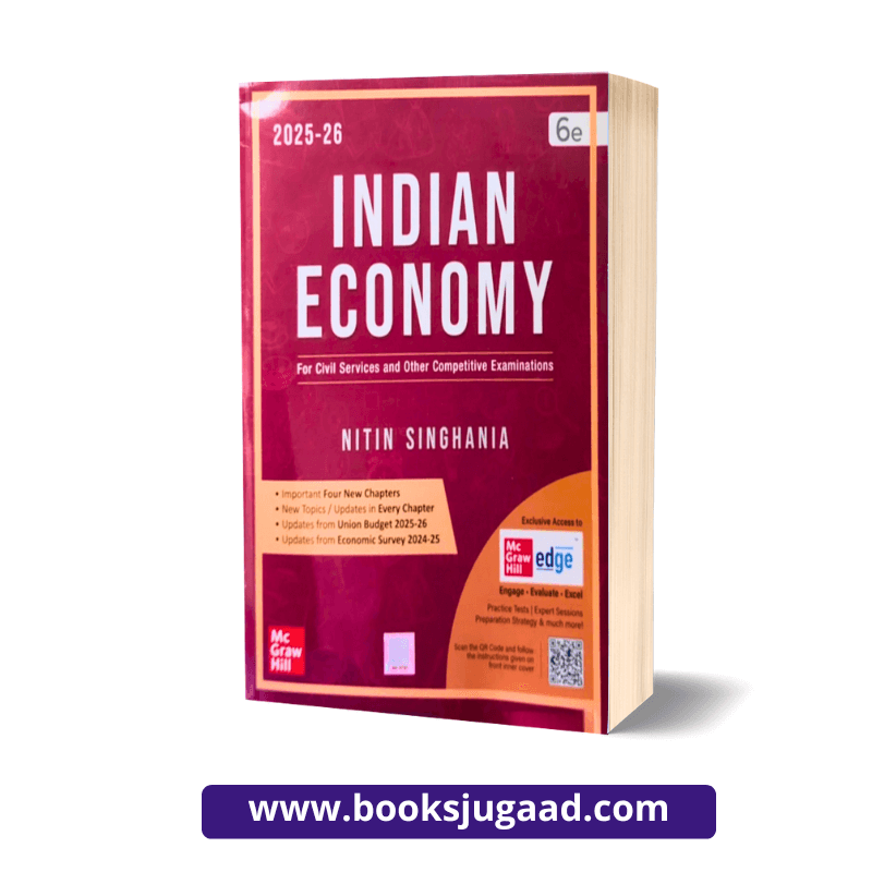 Indian Economy For Civil Services and Other Competitive Examinations 2025-26 By Nitin Singhania McGraw Hill
