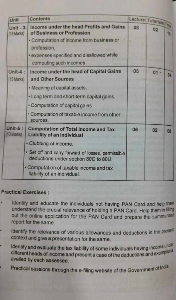 Income Tax Law and Practice For B.Com Course of Gauhati, Dibrugarh, Assam, Bodoland, Rabindranath Tagore University and other Autonomous Colleges of Assam