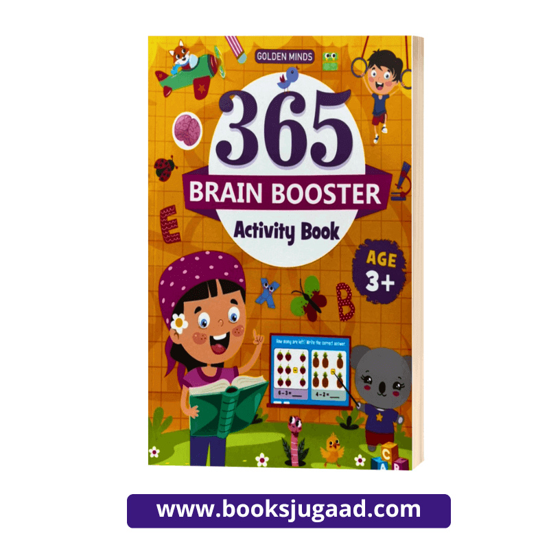 Golden Minds 365 Brain Booster Activity Book For 3+ Years' Kids